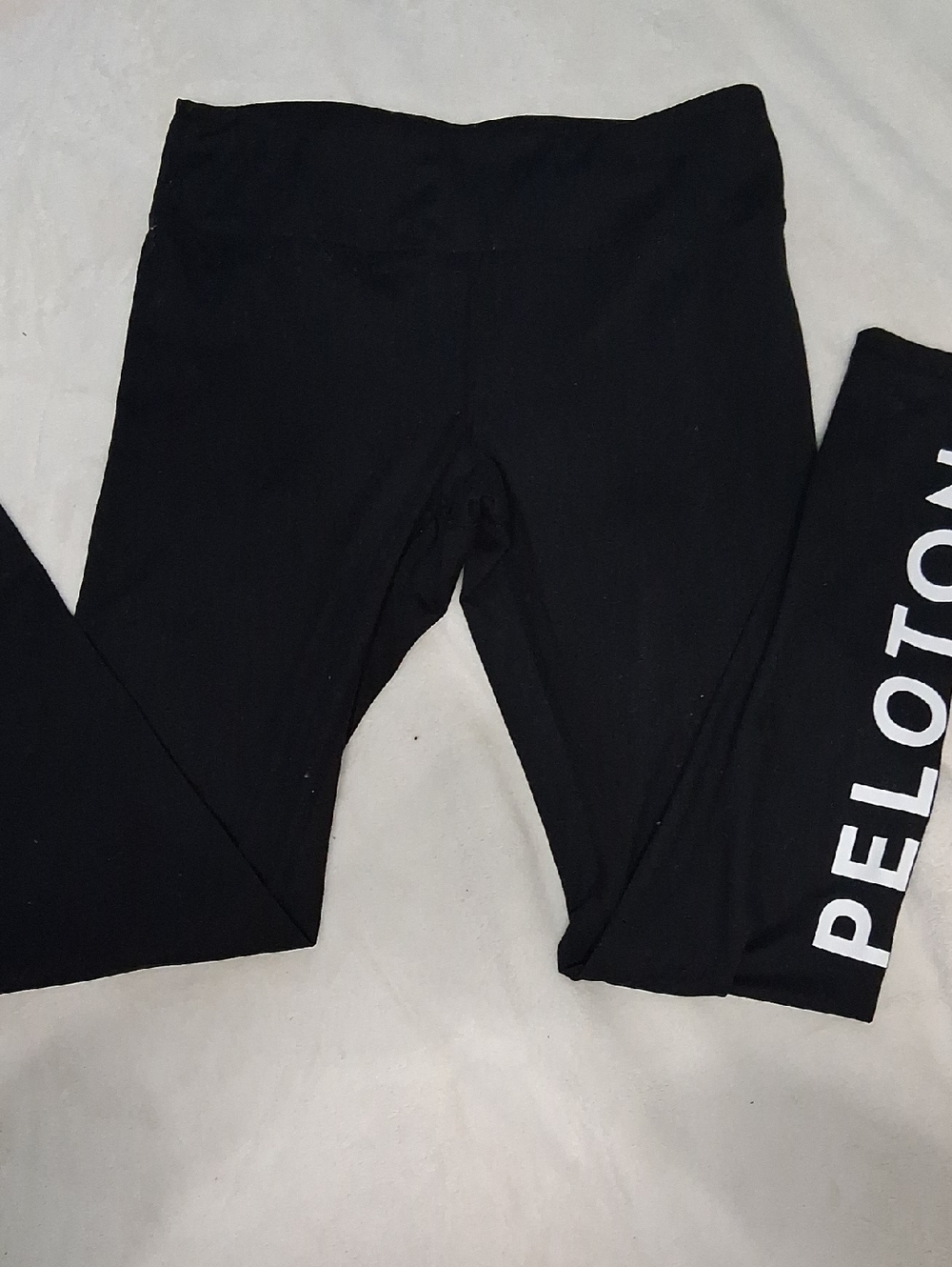 Peloton Black Kids Leggings with White Logo